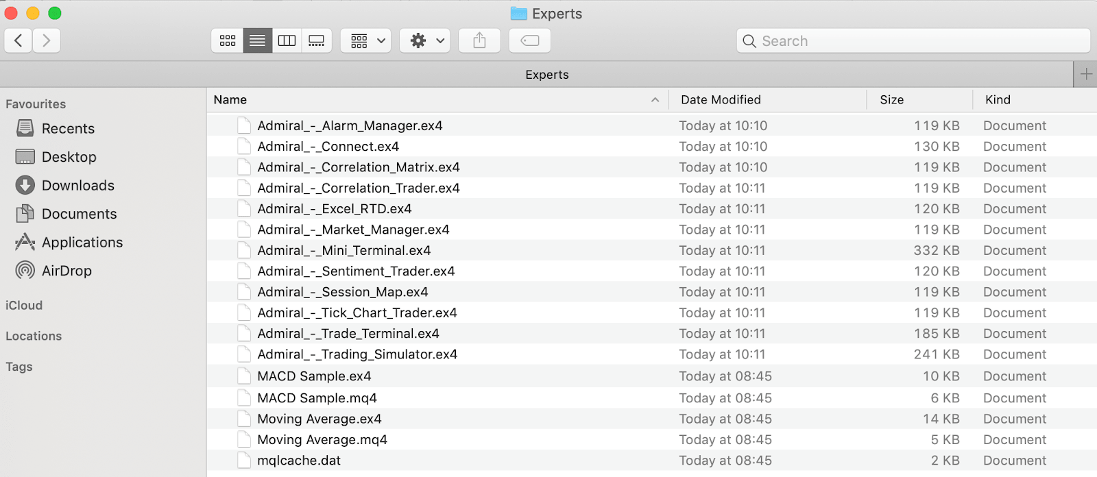 Kaip įdiegti Admiral Markets MT4 Supreme Edition Mac ekspertus patarėjus