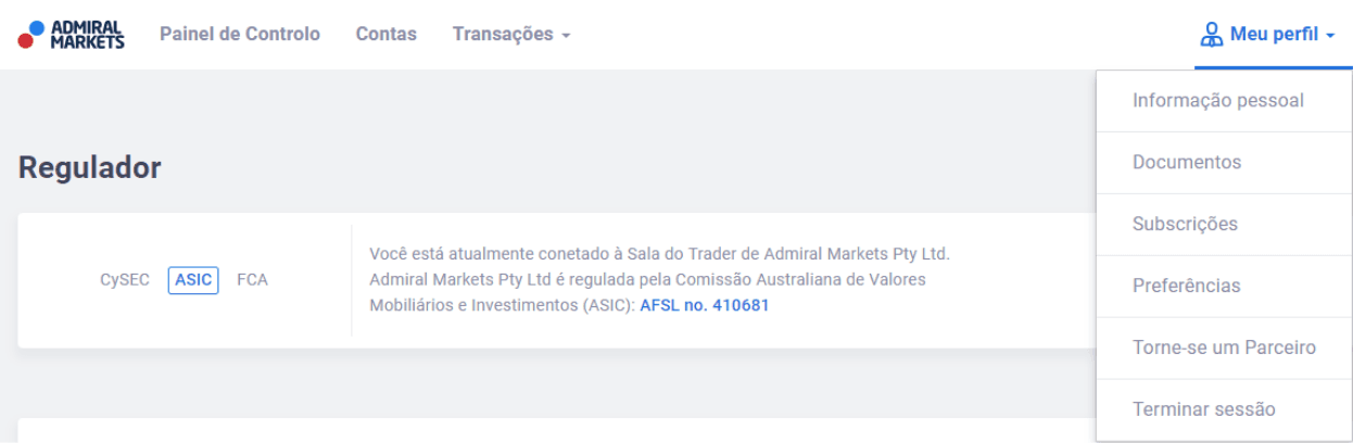 Documentos comprovativos para aprovação da sua Conta Forex da Admirals