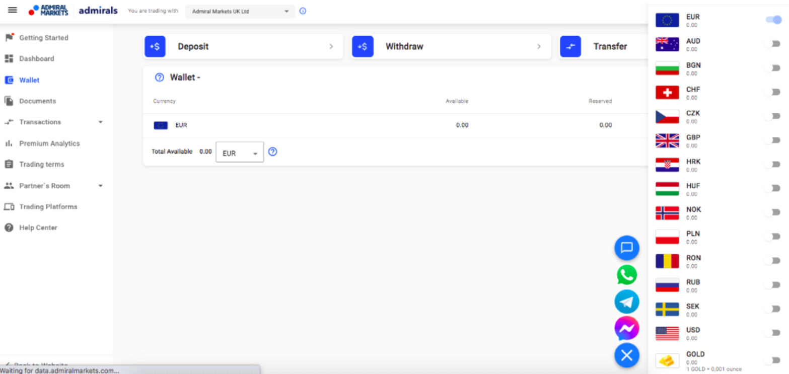 Admiral Markets Wallet Tutorial: Seamless Account Management