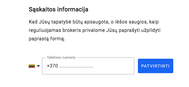 Forex prekybos sąskaitos atidarymas)