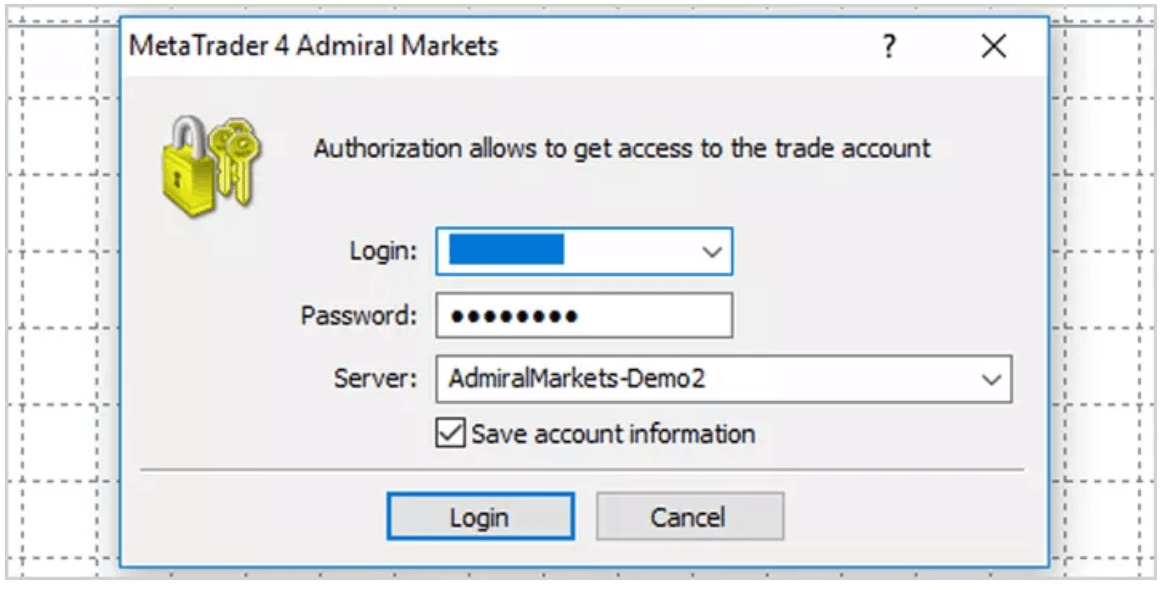 Iniciar sesión en MetaTrader 4