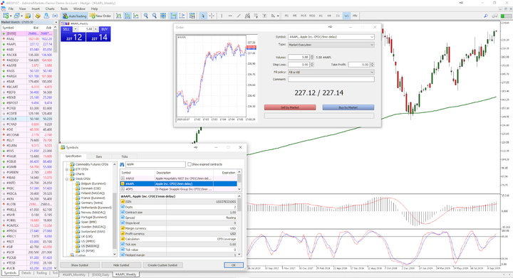Exemplo de Compra de Ações Online no MetaTrader - Admiral Markets