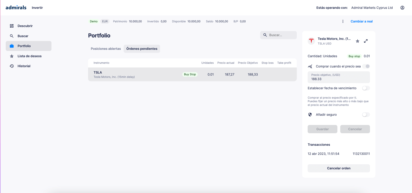 Portfolio Native Trading