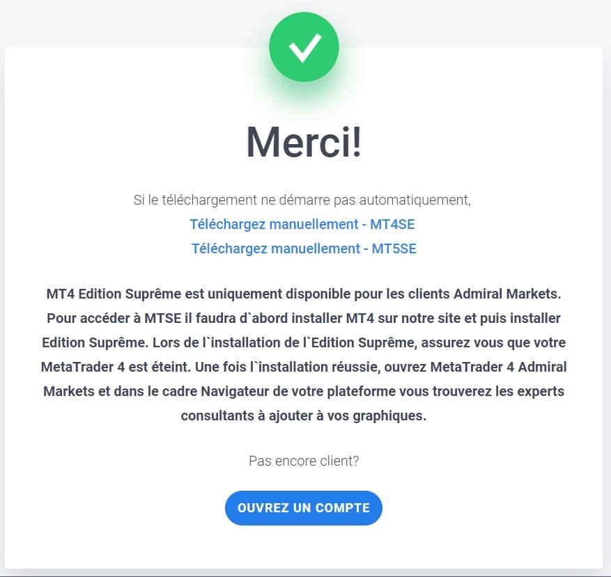 MetaTrader 5 Edition Suprême téléchargement