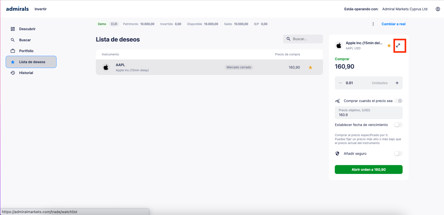 Lista de Deseos Native Trading