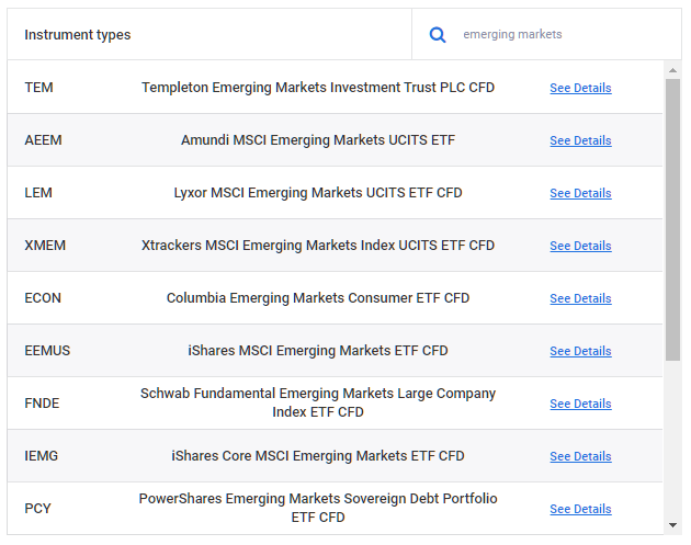 MSCI index Admiral Markets oldalon