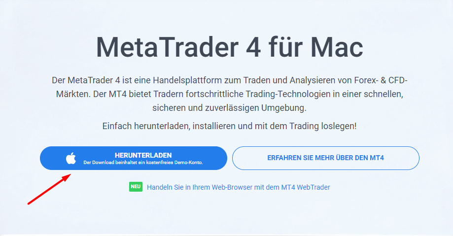 MT4 für Mac Download