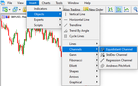 MetaTrader 5 Equidistant Channel Tool