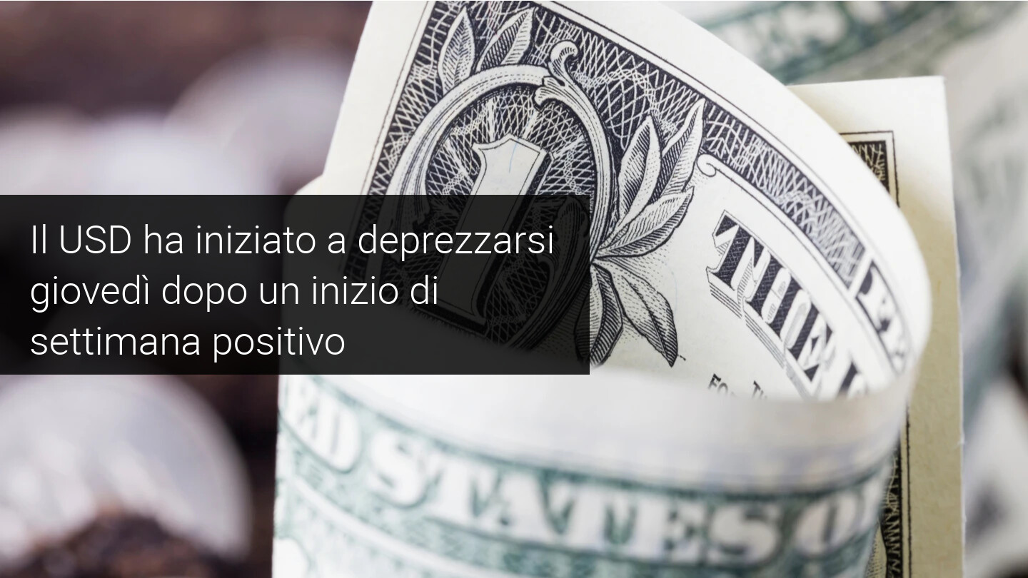USD deprezzamento dopo un inizio positivo