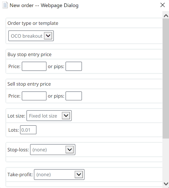 MTSE OCO Order