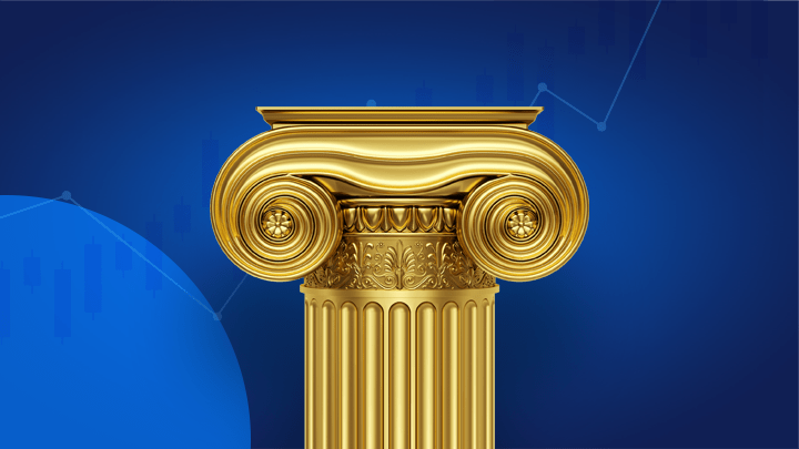 Capital de ouro num fundo azul referente a o que são Mercados de Capital