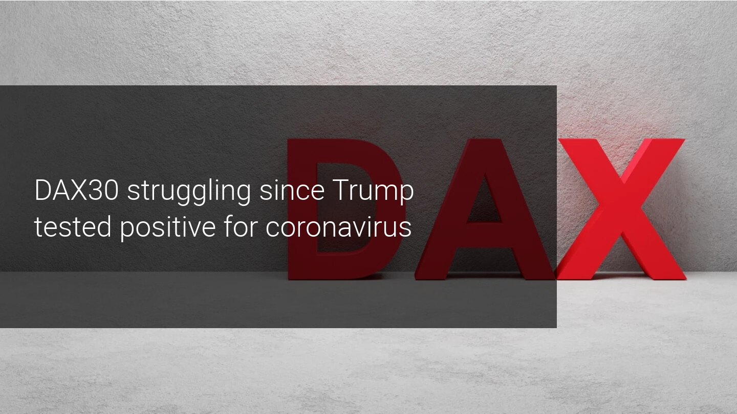 Trump gets Coronavirus, DAX30 under pressure