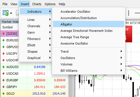 WebTrader - akciju tirdzniecība interneta pārlūkā - indikatori