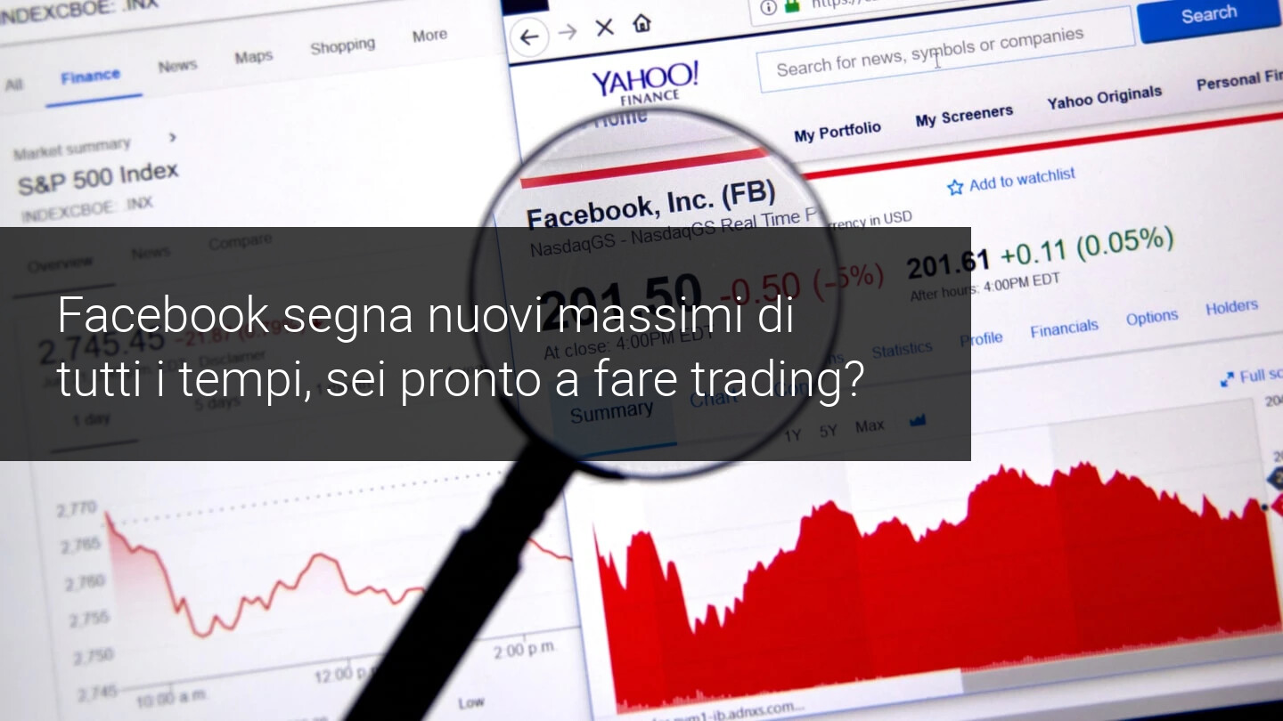 Facebook nuovi massimi storici