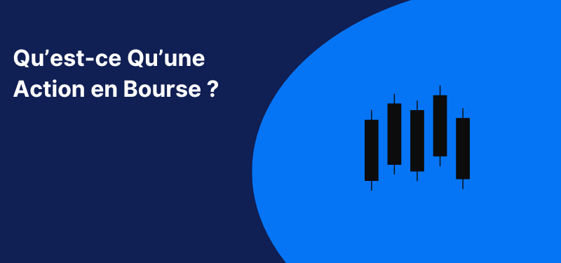 image en-tête avec le titre de l'article "c'est quoi une action", sur fond bleu avec le logo admirals