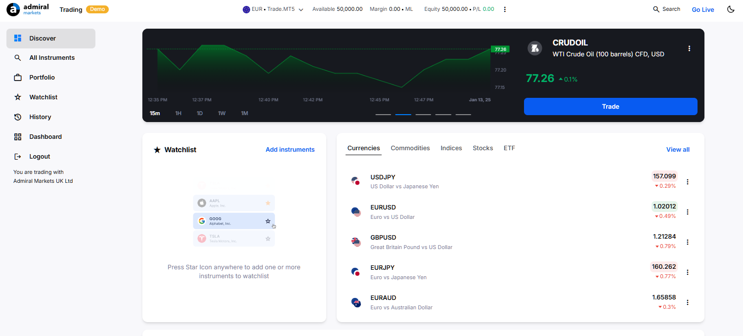 Dashboard Tutorial: Supercharge Your Admiral Markets Experience!