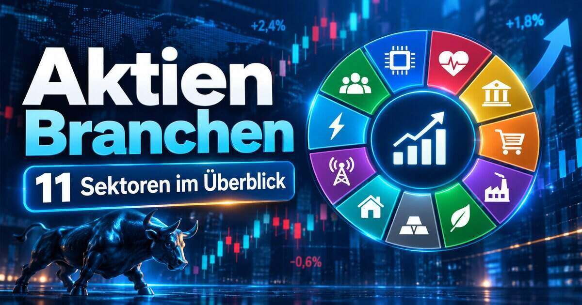 Aktien Branchen mit 11 Aktiensektoren im Überblick und Börsenchart