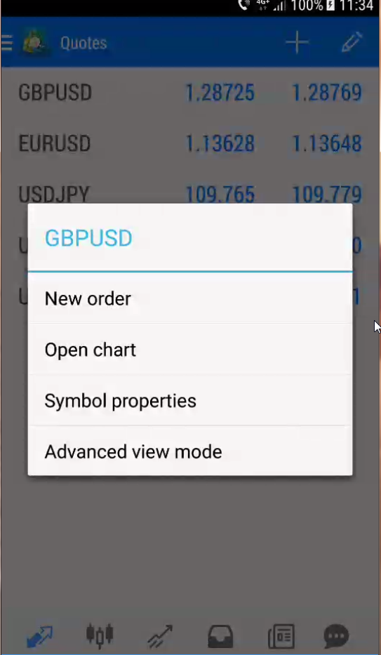 cotatii aplicatie trading android