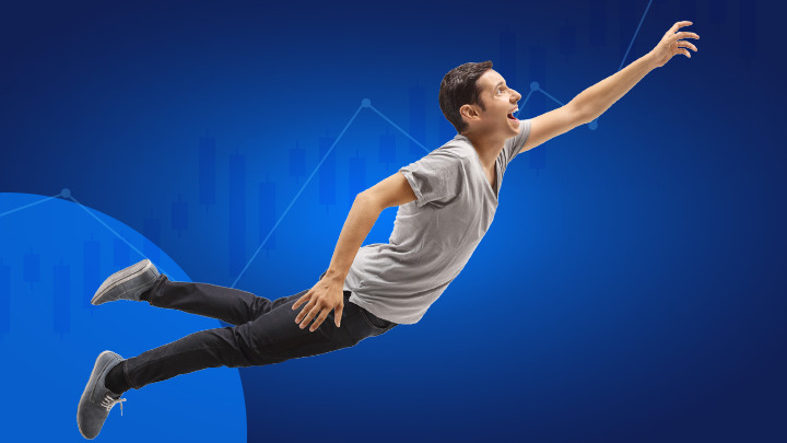 Pessoa a flutuar procurando como funciona o forex para iniciantes