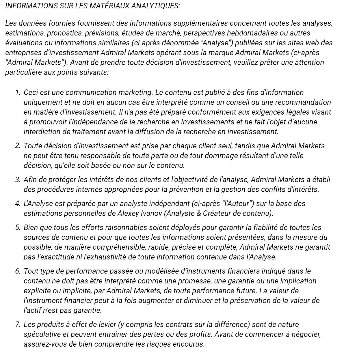 Avertissement aux Risques Admiral Markets