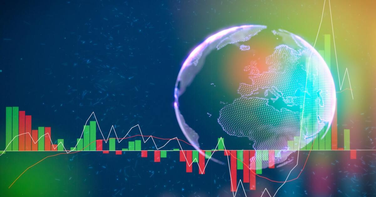 MetaTrader 5 Demokonto mit Chart und globalen Finanzmärkten als Symbol für Trading unter realistischen Marktbedingungen