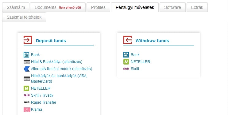 Pénzügyi műveletek