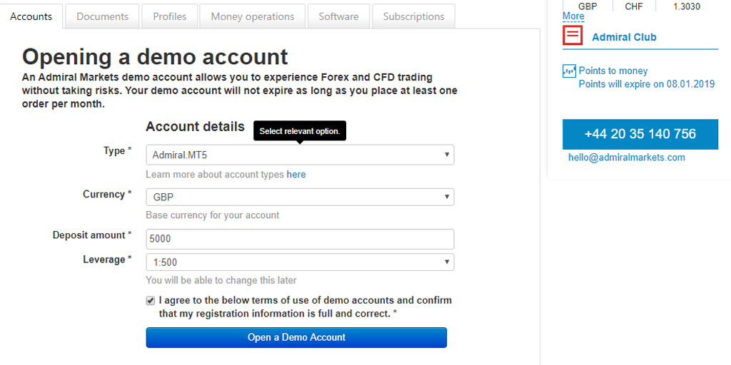 metatrader 5 demokonto avamine