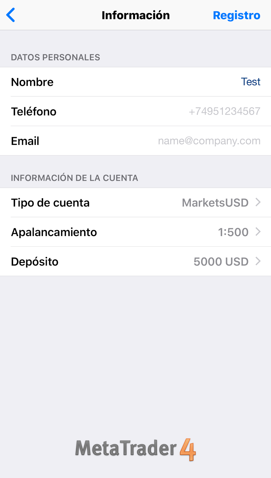 mt4 iphone - abrir cuenta trading