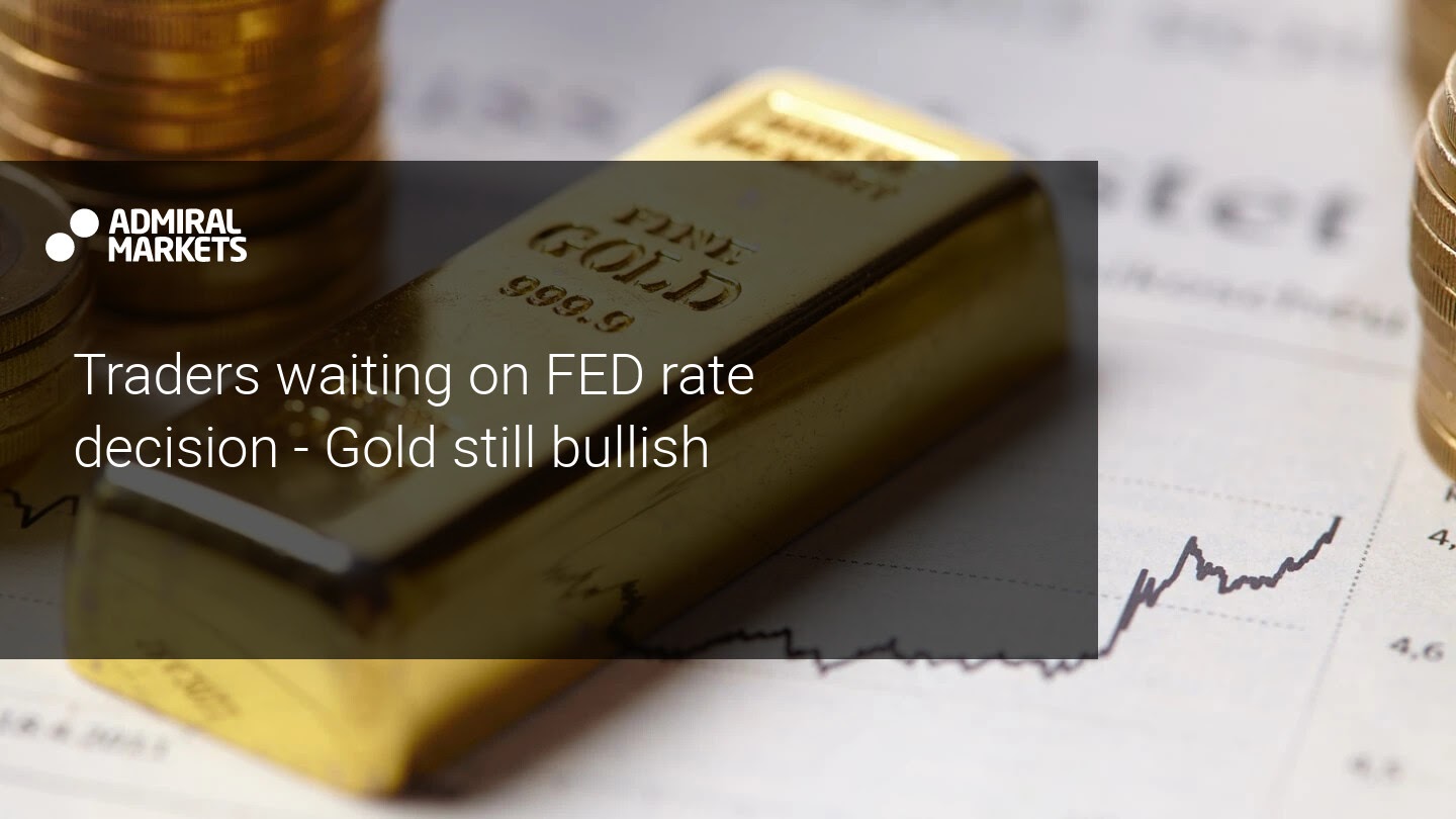 Gold traders with a clear focus on the FED on Wednesday