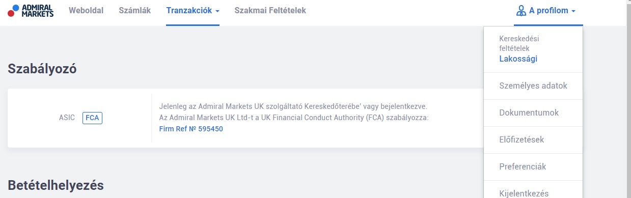 Tőzsde számla kereskedőtér