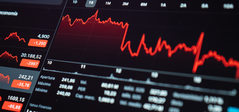 Przedstawienie wahań cen na wykresie rynku Forex